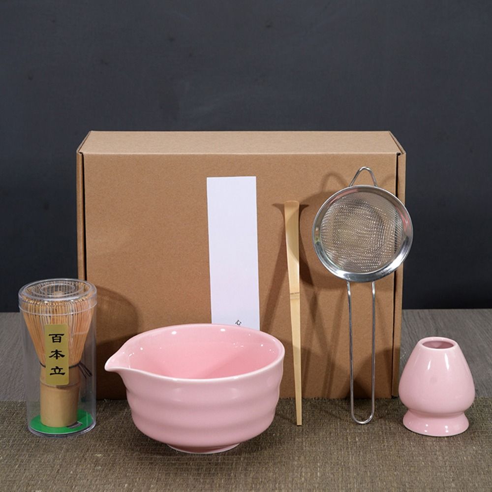 Bamboo Whisk Chasen - طقم شاي ماتشا ياباني جديد من