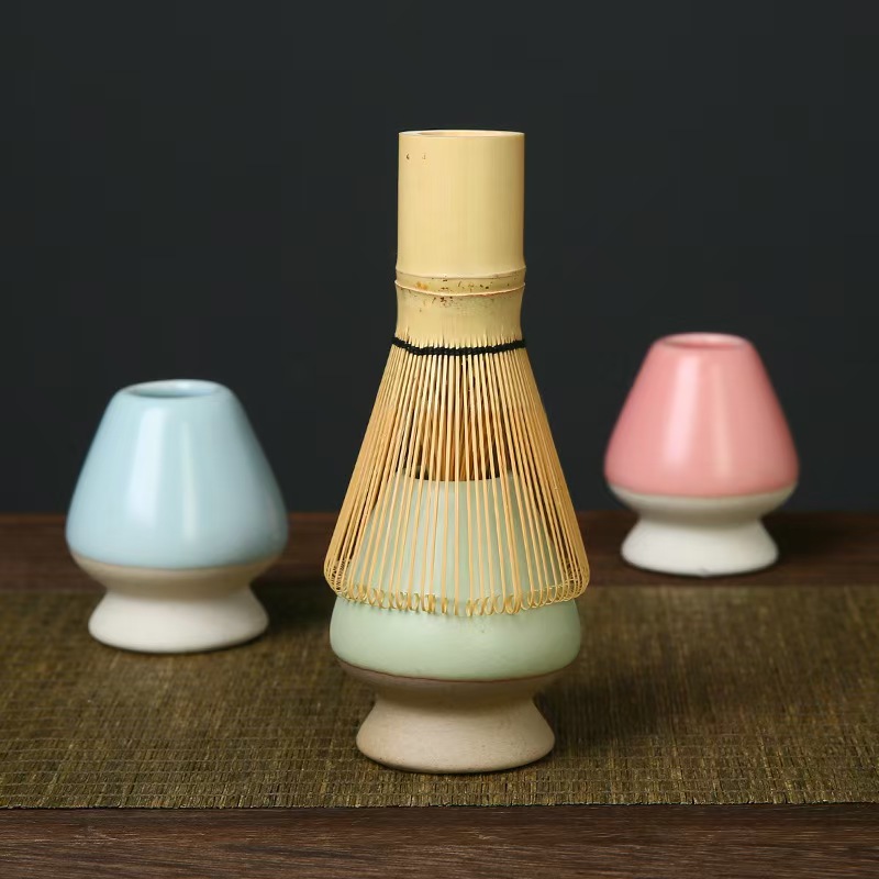 حامل خفق شاي ماتشا حامل سيرامي - مراجعة Bamboo Whisk Chasen وسعره