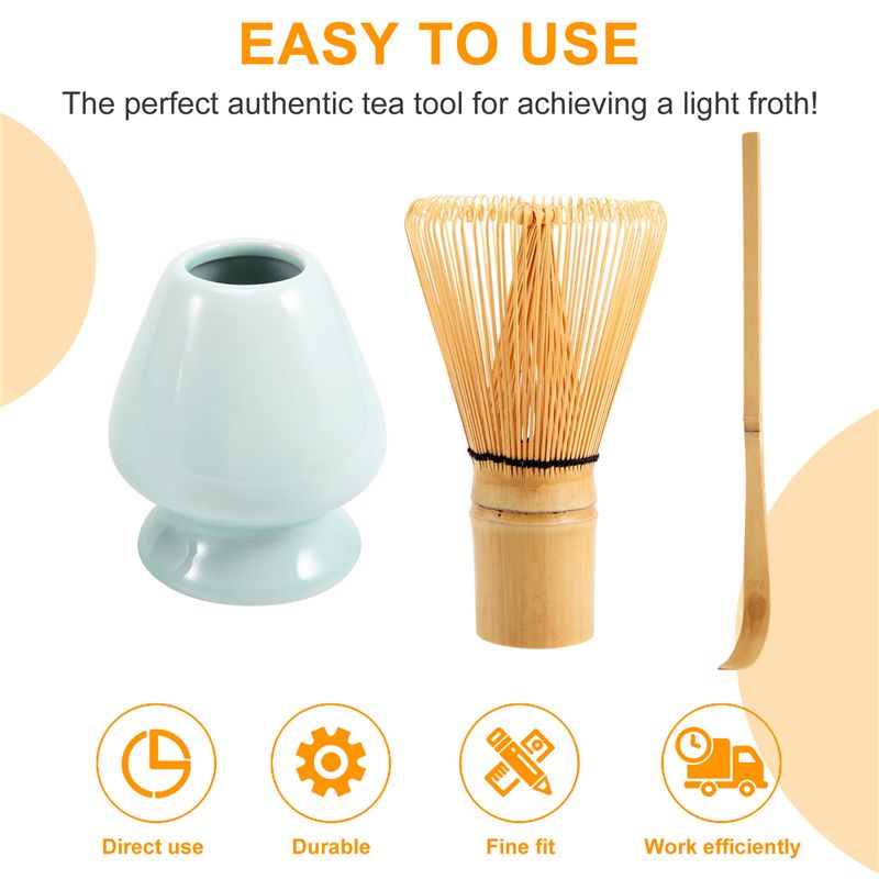 طقم خفاقة ماتشا A34R من الخيزر - مراجعة Bamboo Whisk Chasen وسعره