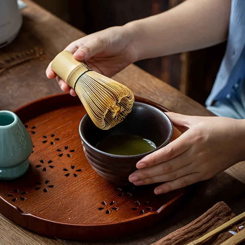 طقم شاي طقم شاي ياباني ماتشا خ - مراجعة Bamboo Whisk Chasen وسعره