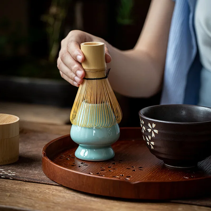 طقم شاي طقم شاي ياباني ماتشا خ - مراجعة Bamboo Whisk Chasen وسعره