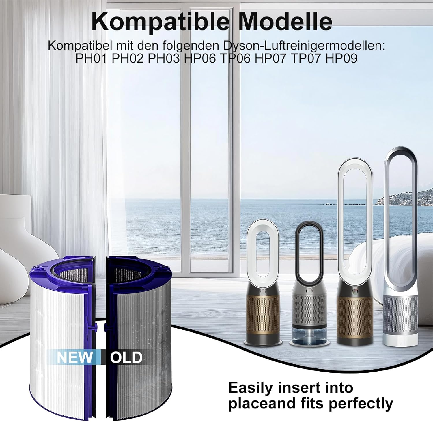 استبدال فلتر دايسون PH01 HP07  - مراجعة Dyson Fan Pure Cool وسعره