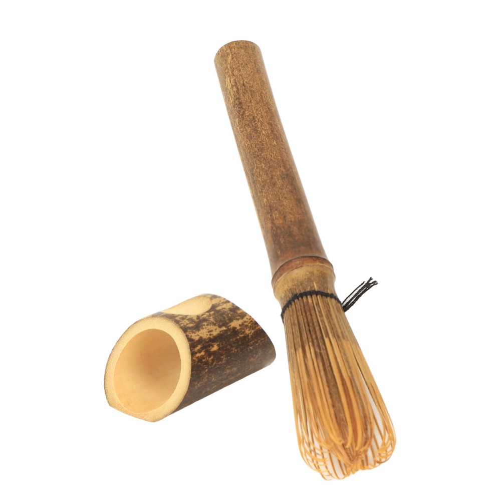 مضرب ماتشا ياباني متين بمقبض ط - مراجعة Bamboo Whisk Chasen وسعره