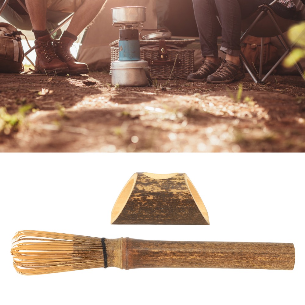 مضرب ماتشا ياباني متين بمقبض ط - مراجعة Bamboo Whisk Chasen وسعره